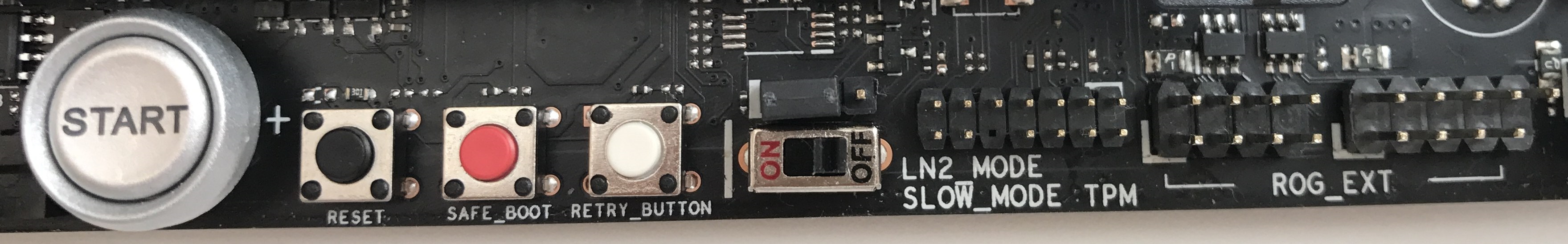 SAFE_BOOT Button, RETRY_BUTTON a SLOW_MODE