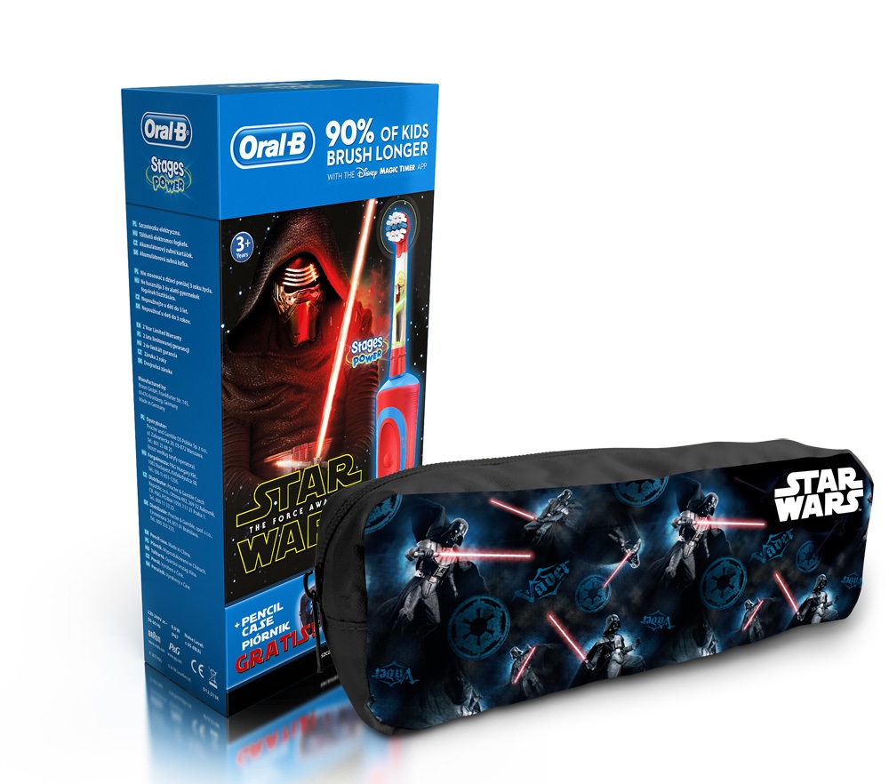 Elektrický zubní kartáček pro děti na motivy Star Wars