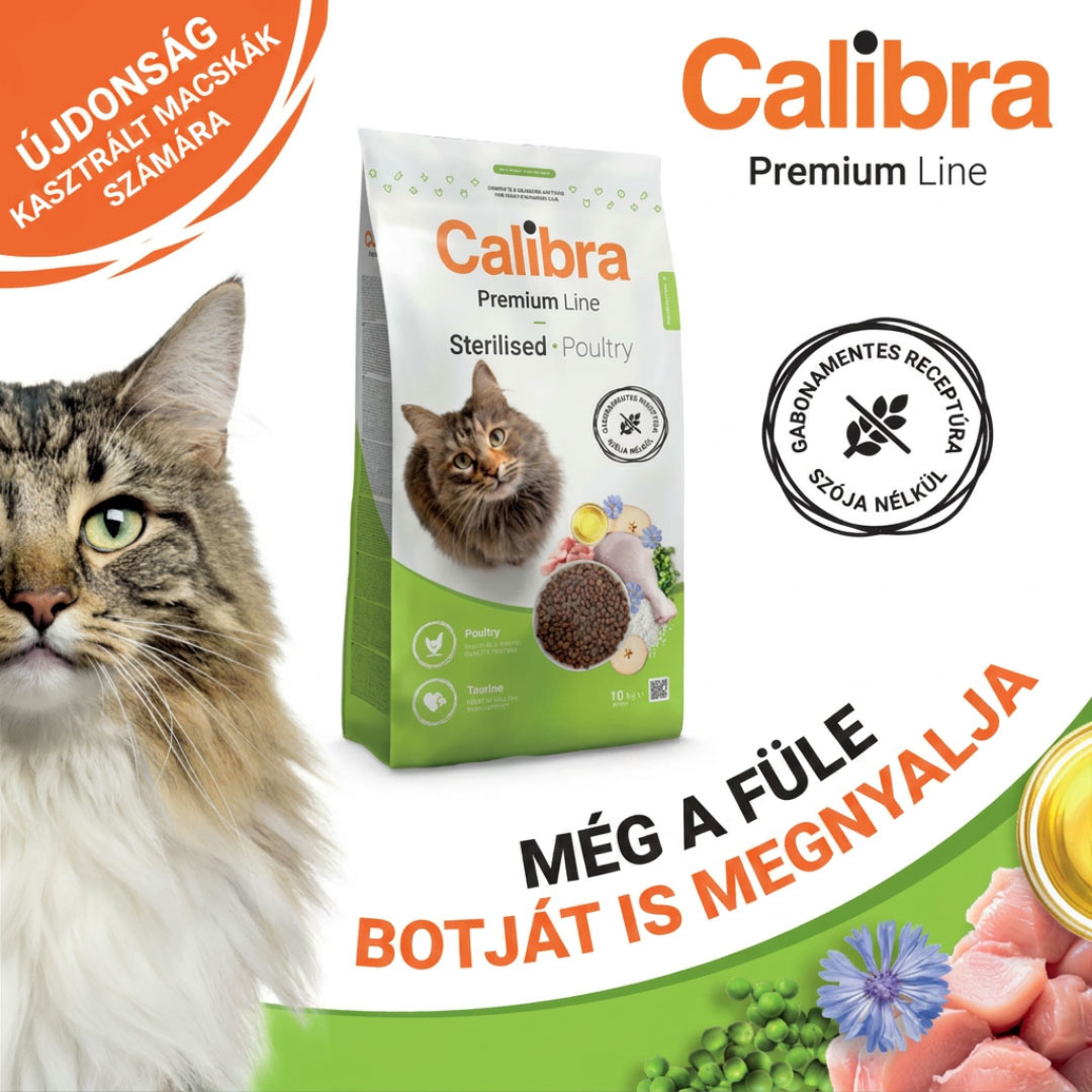 Calibra Cat Premium Line Sterilised Poultry macskatáp 10 kg
