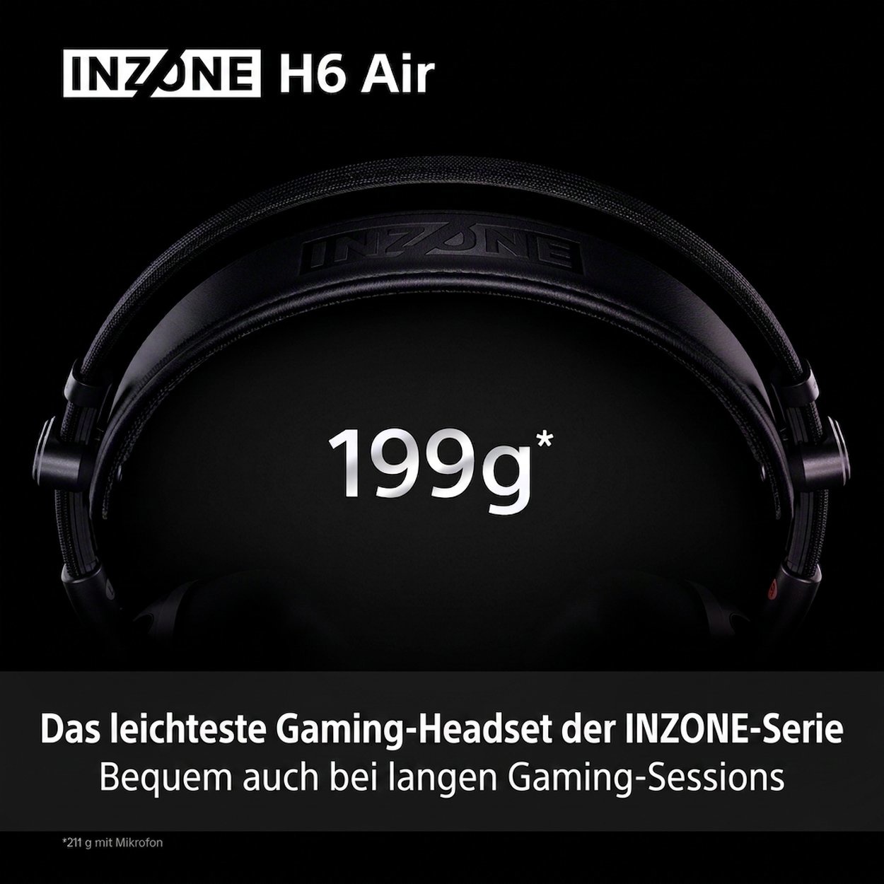 Sony INZONE H6 Air, Black