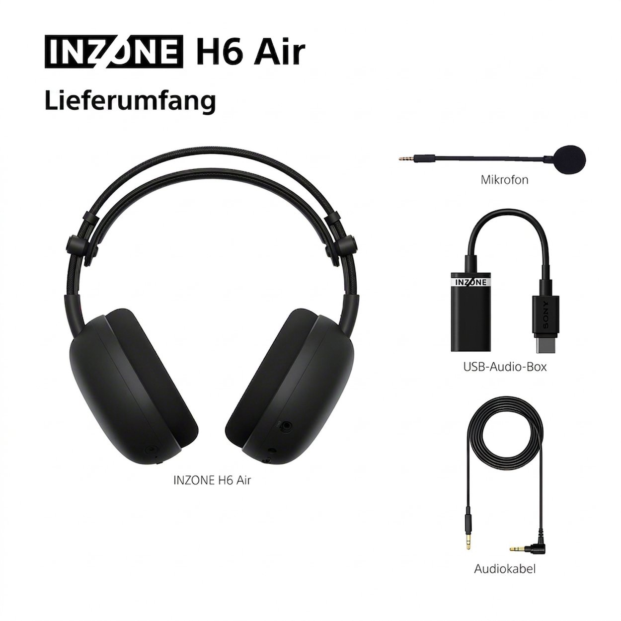 Sony INZONE H6 Air, Black