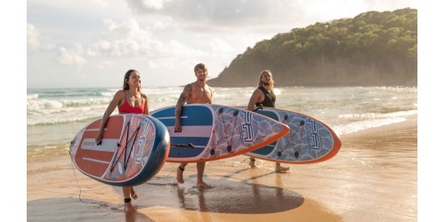 paddleboarding