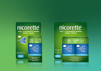 Nicorette pastilky