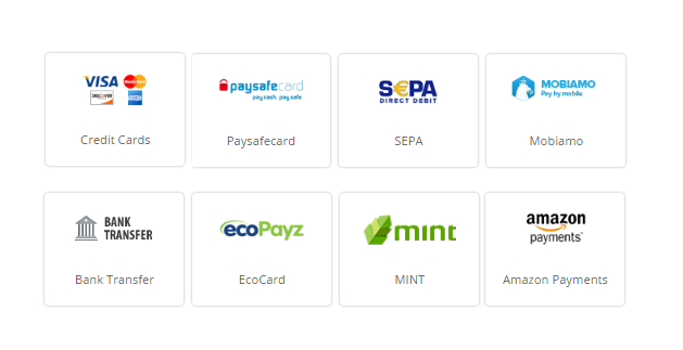 Platební metody; Paymentwall; LG placené služby