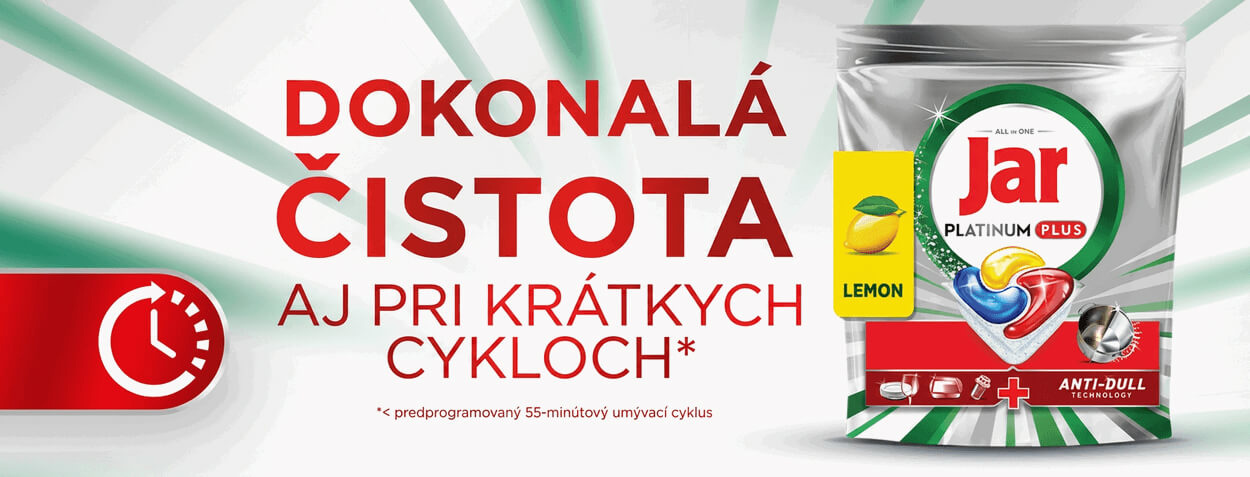 Tablety do umývačky JAR Platinum Plus Lemon 150 ks