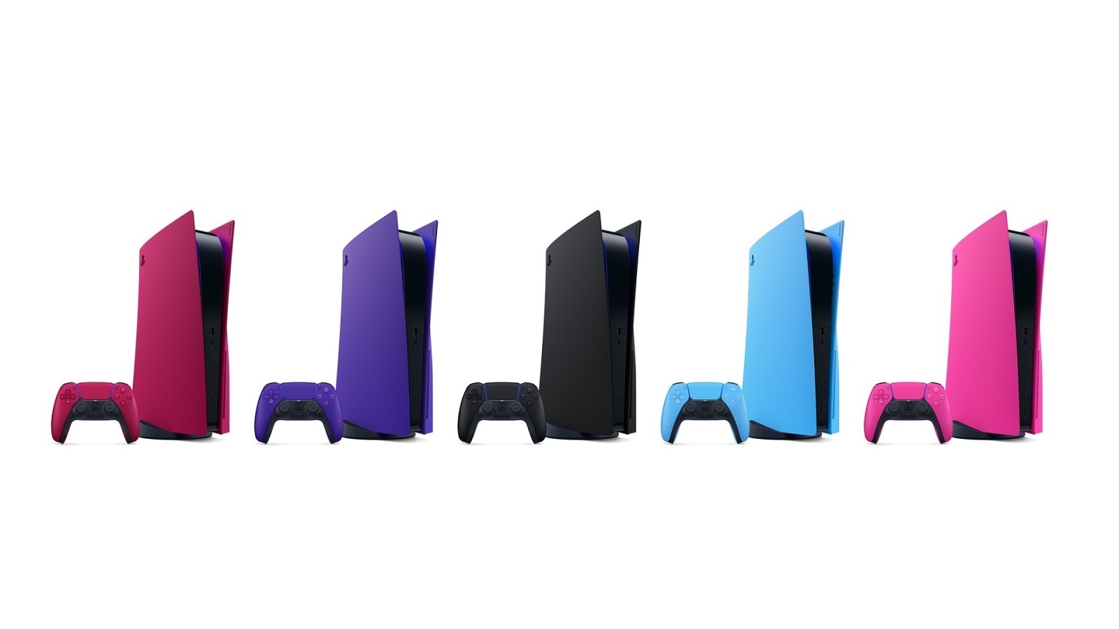 PlayStation 5; screenshot: barevné kryty