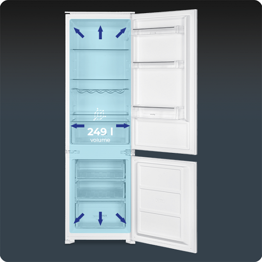 Siguro BI-N130W Vivid beépített hűtőszekrény