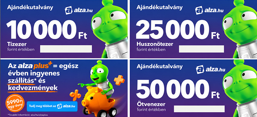 Alza utalványok