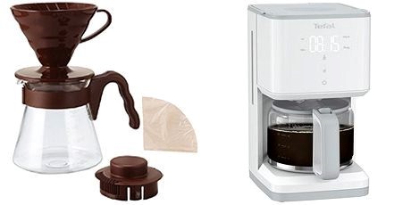 Překapávač na kávu vs. dripper V60 hario