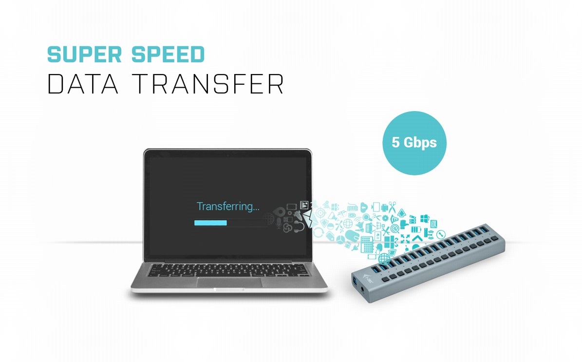 Multifunction i-tec USB 3.0 Charging HUB 16port