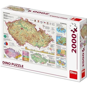 DINO Puzzle 2 000 Teile Landschaft