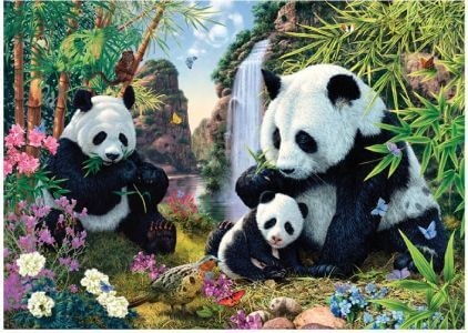 Panda-Puzzle mit 6000 Teilen