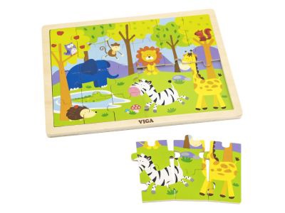 Fa puzzle játék gyerekeknek
