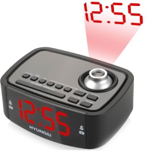 Wecker mit Radio und Projektion