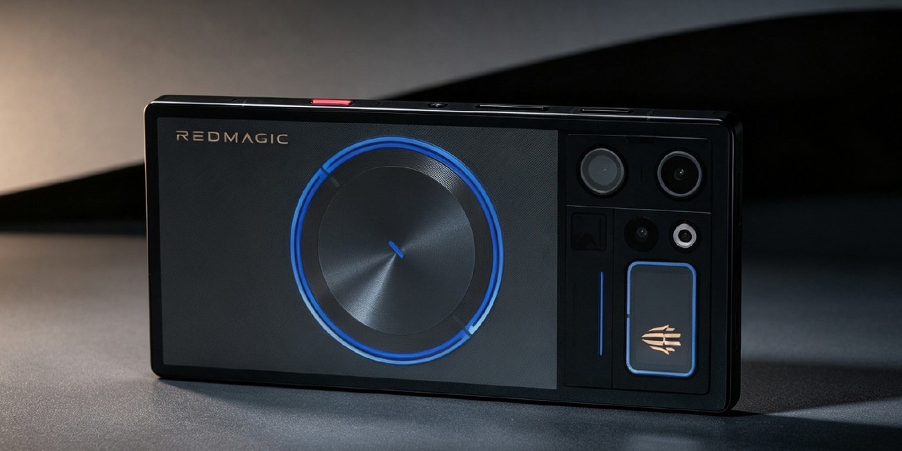 A RedMagic 12 Pro+ hátulja körkörös RGB hűtéssel