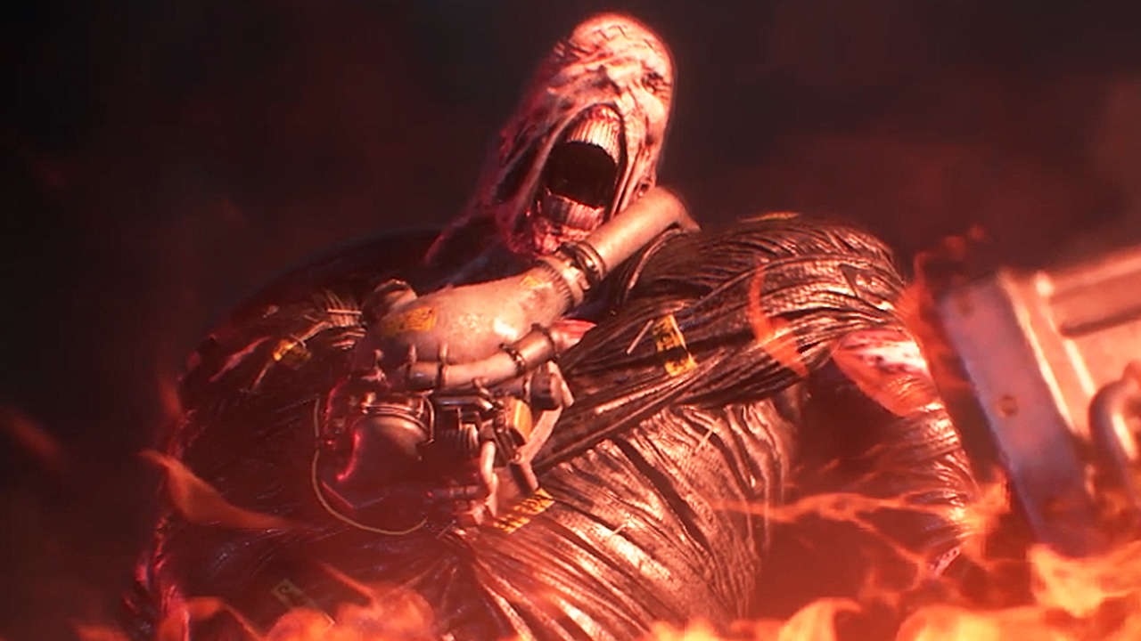 Resident Evil 3 Remake; screenshot: Nemesis