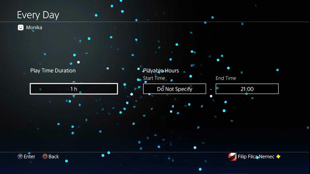 Rodičovská kontrola PlayStation 4; screenshot: herní doba