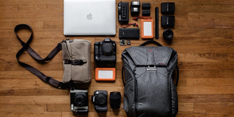 batoh, notebook, PeakDesign, digitální fotoaparát, objektiv