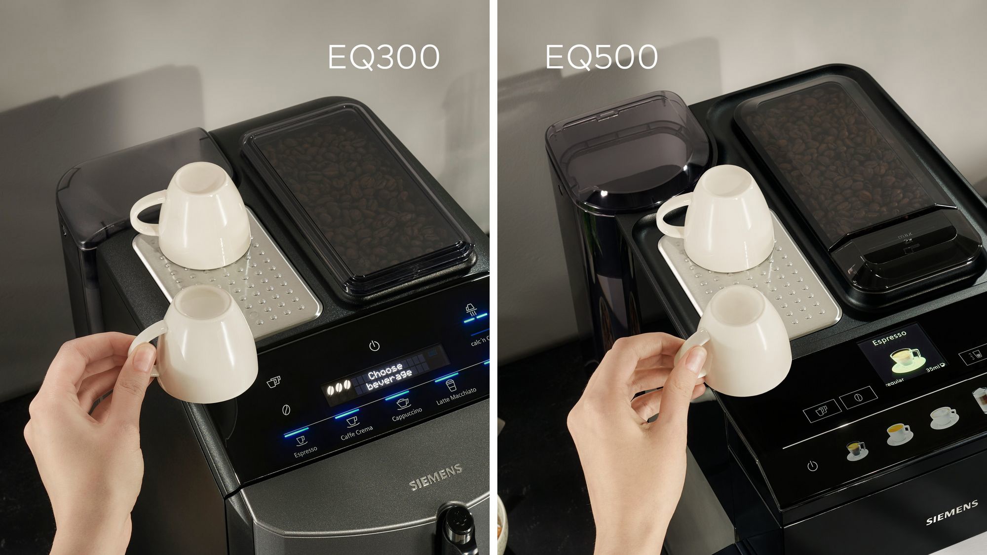 Bean-to-cup Coffee Machine SIEMENS TQ517R03 EQ500