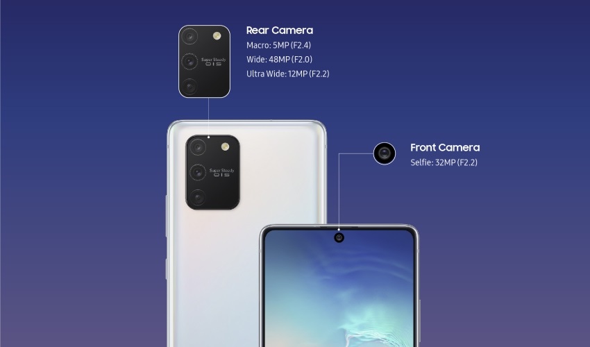 Samsung Galaxy S10 Lite, fotoaparat