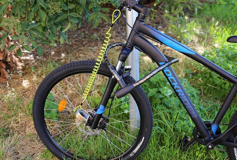 Zámok na bicykel s alarmom M-Style ON OFF