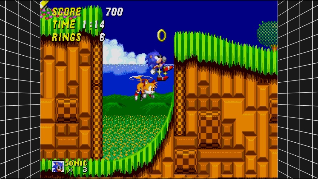 SEGA Mega Drive Classics; gameplay: Sonic