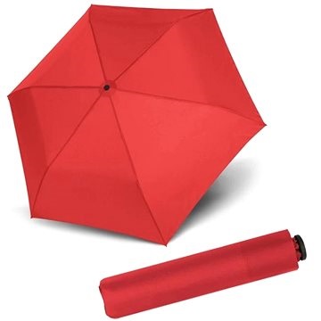 červený skládací deštník doppler