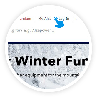volba My Alza v menu webu