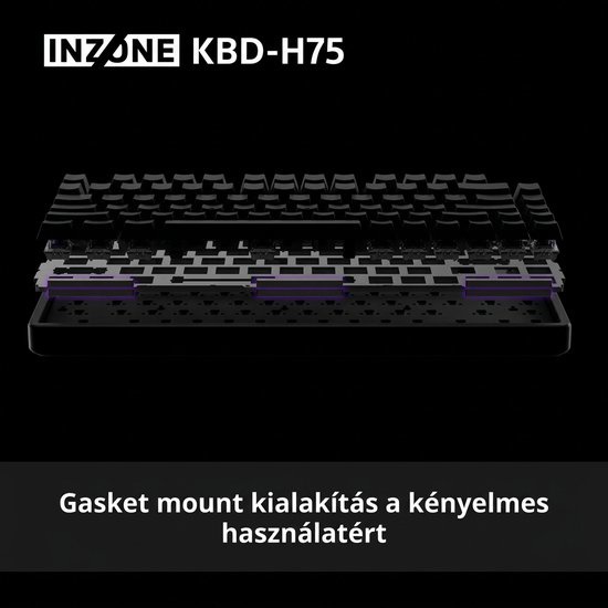 Sony INZONE KBD-H75 gasket mount kialakítással