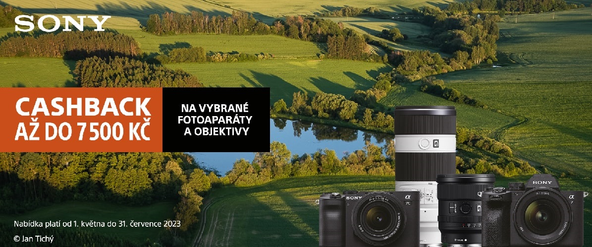 Cashback akce na fototechniku Sony Alza.cz