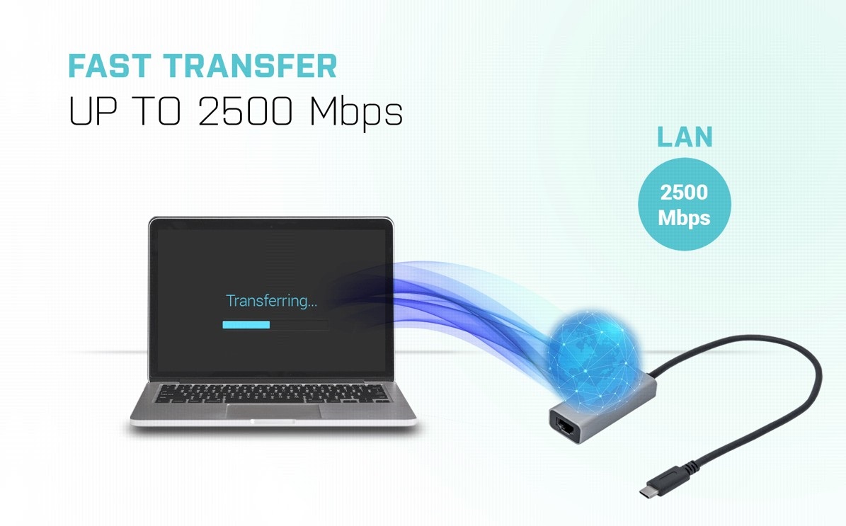i-tec USB-C Metal 2.5 Gbps Ethernet Adapter