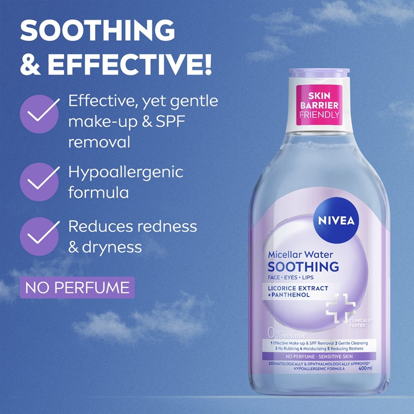 NIVEA MicellAIR Micellar Water Sensitive Skin 400 ml 