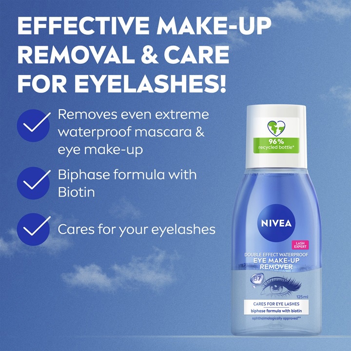 Odličovač NIVEA Daily Essentials Double Effect Eye Make-up Remover