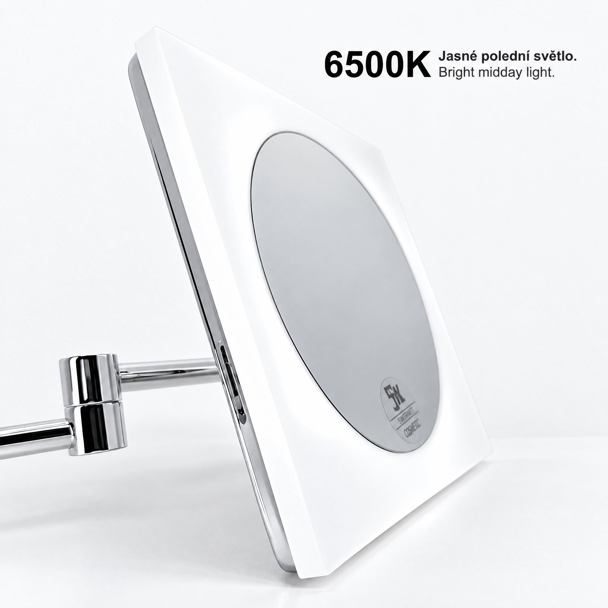 Nimco ZK-20465-26 Backlit Square Touch LED Cosmetic Mirror.