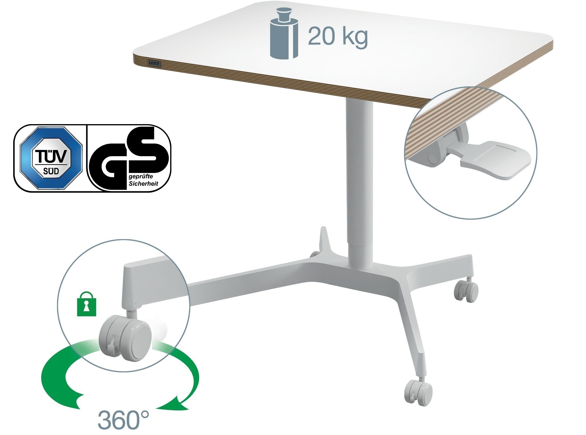 LEITZ Ergo höhenverstellbarer Tisch