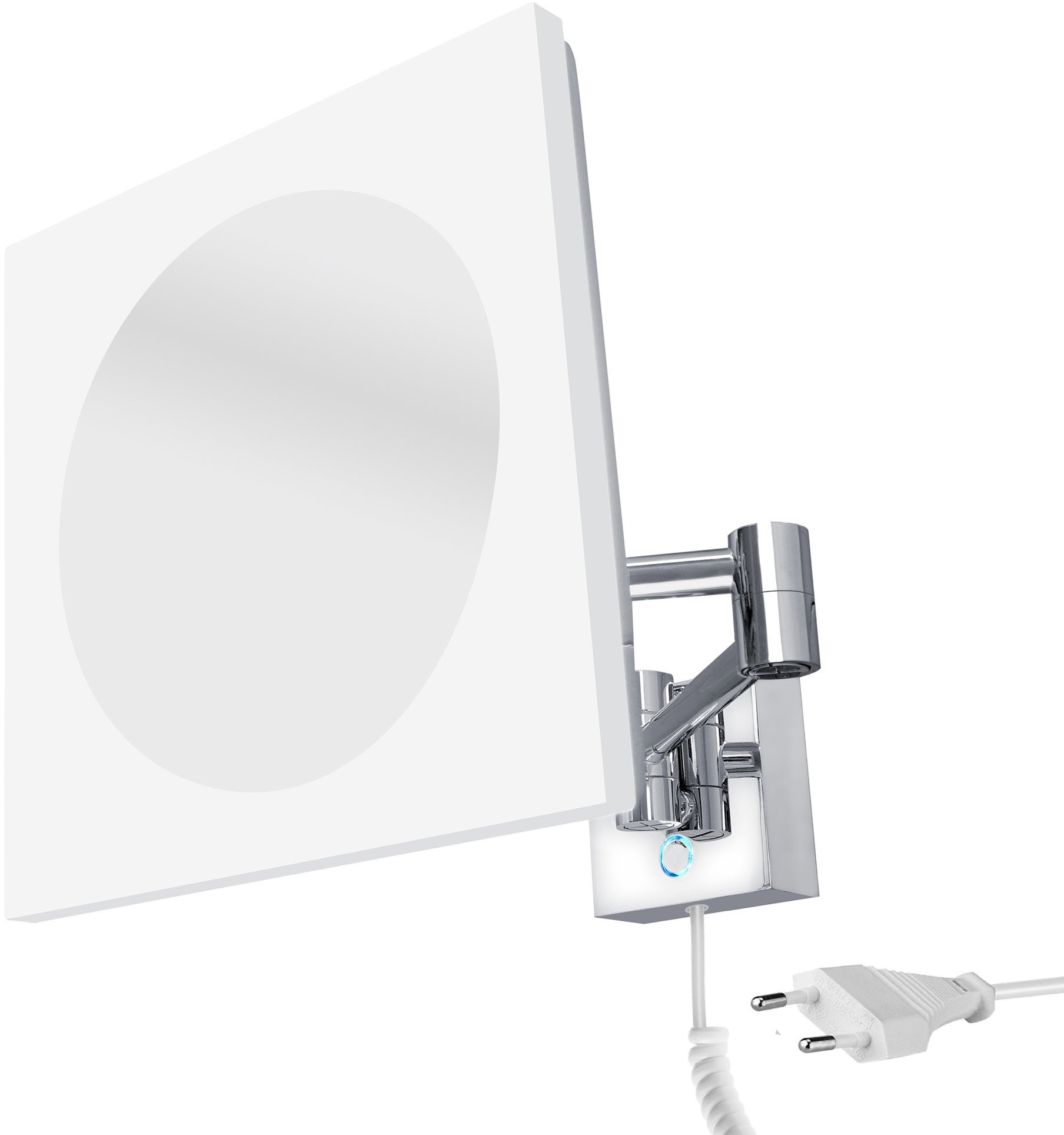 Nimco ZK-20465-26 Backlit Square Touch LED Cosmetic Mirror.