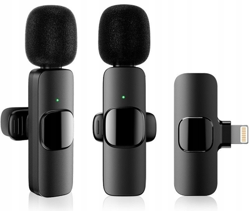 Apexel 2 Pack Wireless Lavillar Microphone mikrofon
