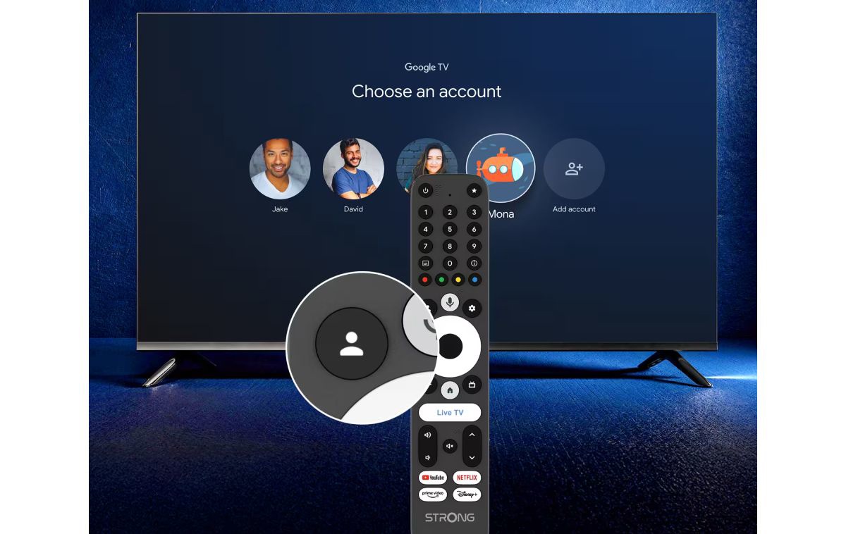 STRONG LEAP-S4 Box Google TV Streaming-Box mit Fernbedienung