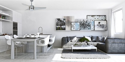stropni ventilator se svetlem