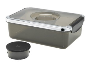 Practical box for salad with a dressing bowl struhadla WMF