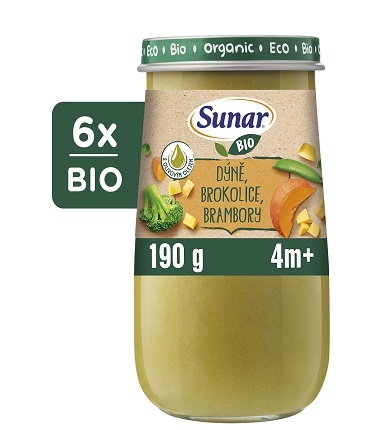 Príkrm Sunar BIO Tekvica, zemiaky, olivový olej 6× 190 g