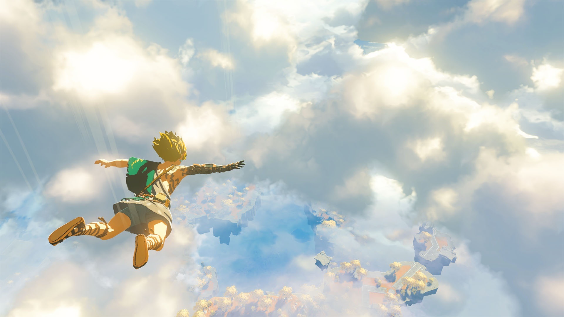The Legend of Zelda: Tears of the Kingdom; screenshot: pád