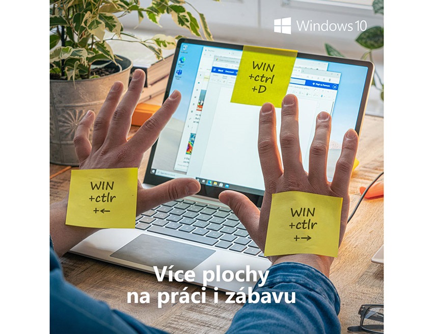 Winodws 10; tipy a triky;pracovní plochy;