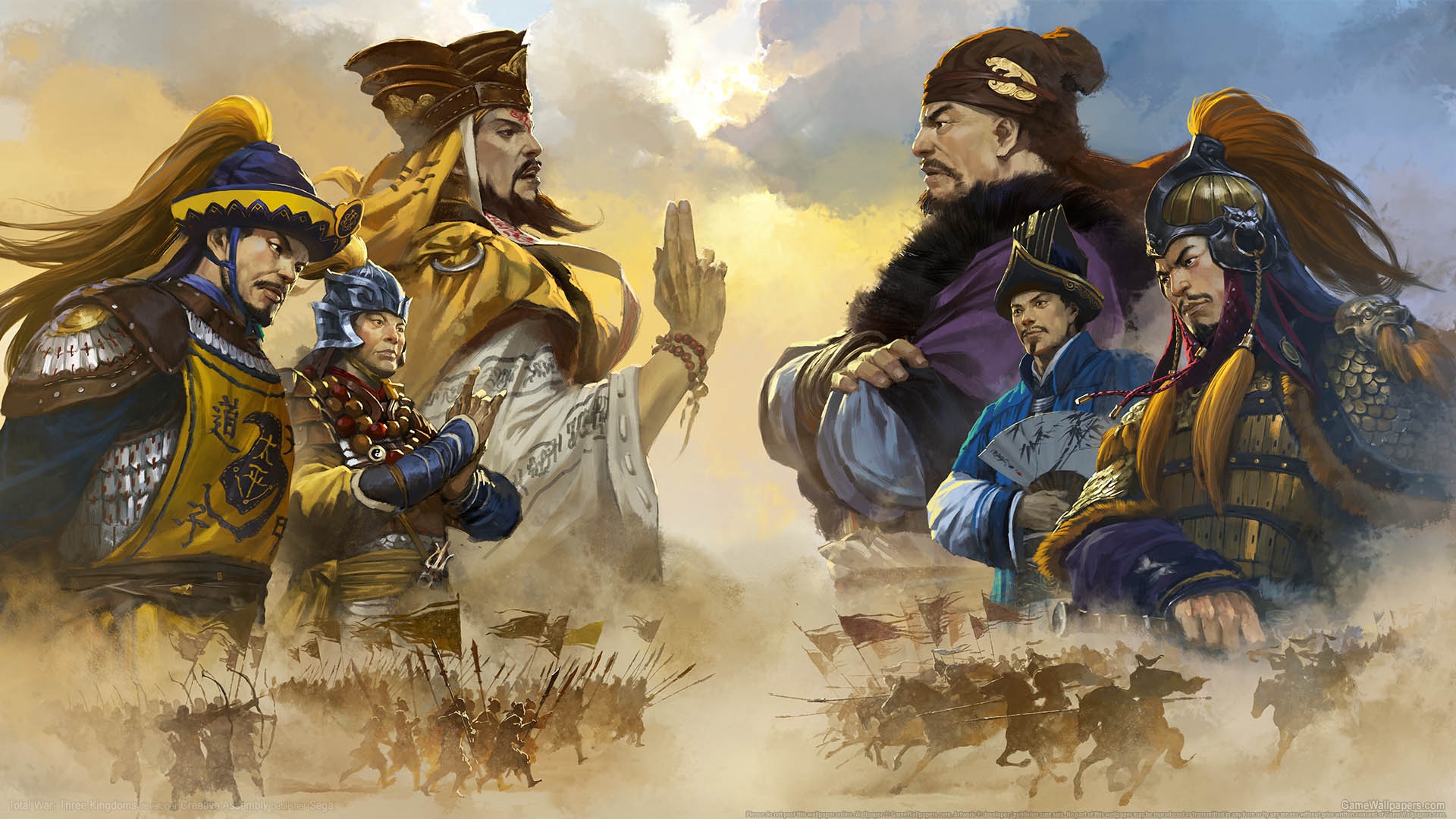 Total War: Three Kingdoms; keyart: cover