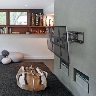 How to mount the TV on the wall