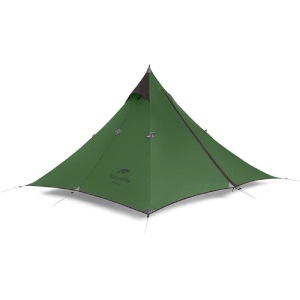 Trávově zelený ultralight stan ve tvaru týpí