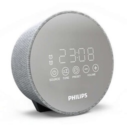 Zylindrische Radiowecker von Philips