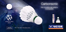 Převratné karbonové badmintonové míčky Carbonsonic