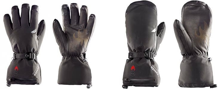 lyžařské rukavice vyhřívané – prstové a palčáky