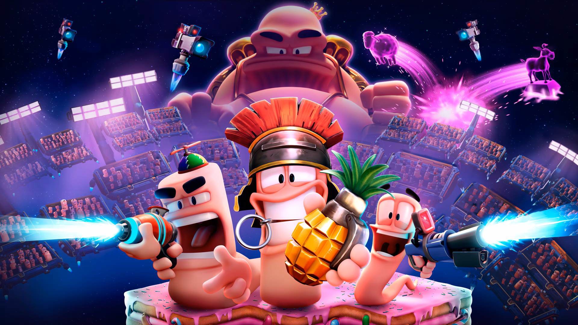 Worms: Galactic Tactics; screenshot: cover